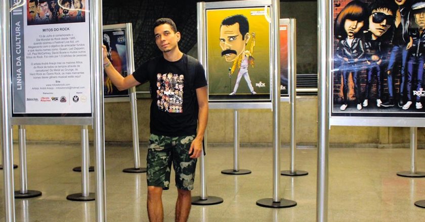 Exposição gratuita “Mitos do Rock” chega ao Shopping Metrô Boulevard Tatuapé