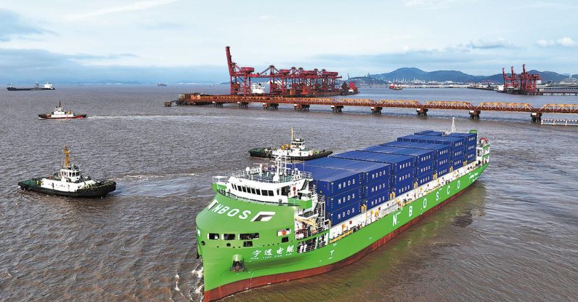 O gigante de 127 metros que promete transformar o transporte marítimo na China com energia limpa
