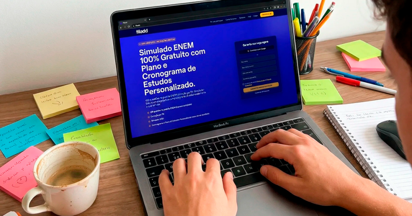 Simulado gratuito replica método oficial do Enem e mostra exatamente quantos pontos faltam para entrar no curso dos sonhos