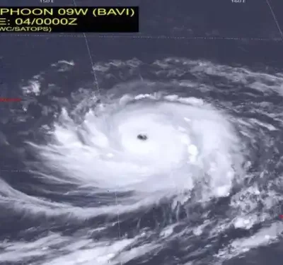 China se mobiliza para enfrentar o devastador supertufão Bavi, a maior ameaça climática do ano