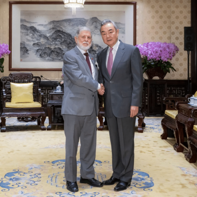 O encontro de Celso Amorim com Wang Yi, chanceler da China